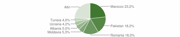 Grafico cittadinanza stranieri - Calderara di Reno 2011