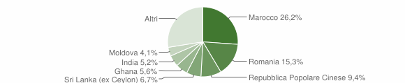 Grafico cittadinanza stranieri - San Felice sul Panaro 2023