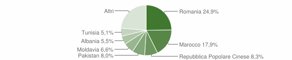 Grafico cittadinanza stranieri - San Giovanni in Persiceto 2014