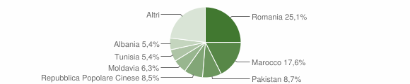 Grafico cittadinanza stranieri - San Giovanni in Persiceto 2015