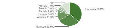 Grafico cittadinanza stranieri - Savigno 2011