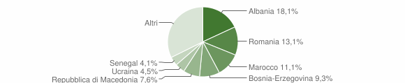 Grafico cittadinanza stranieri - Rottofreno 2015