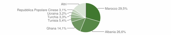 Grafico cittadinanza stranieri - Savignano sul Panaro 2006