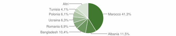 Grafico cittadinanza stranieri - Modigliana 2011