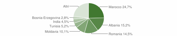 Grafico cittadinanza stranieri - Medesano 2012