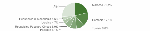 Grafico cittadinanza stranieri - Dozza 2010