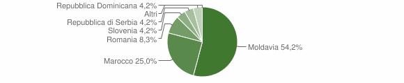 Grafico cittadinanza stranieri - Moraro 2011