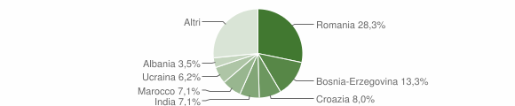 Grafico cittadinanza stranieri - Bagnaria Arsa 2010