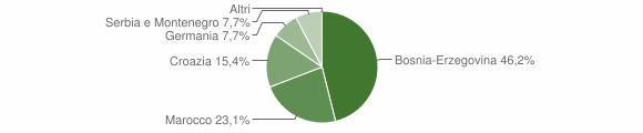 Grafico cittadinanza stranieri - Stregna 2004