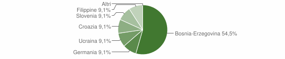 Grafico cittadinanza stranieri - Stregna 2006