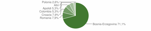 Grafico cittadinanza stranieri - Savogna 2010