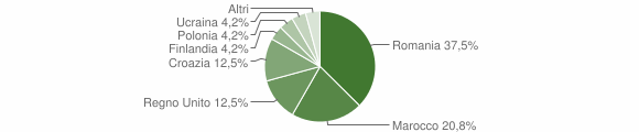 Grafico cittadinanza stranieri - Prepotto 2007