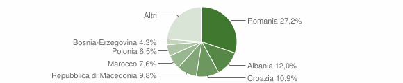 Grafico cittadinanza stranieri - Pradamano 2007