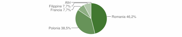 Grafico cittadinanza stranieri - Zuglio 2008