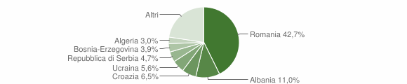 Grafico cittadinanza stranieri - Buttrio 2013