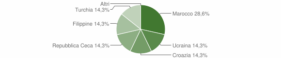 Grafico cittadinanza stranieri - Forni Avoltri 2007