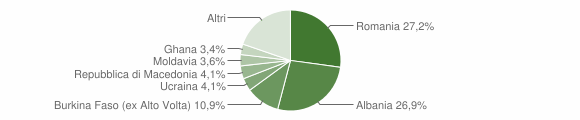 Grafico cittadinanza stranieri - Valvasone Arzene 2011