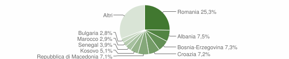 Grafico cittadinanza stranieri - Ronchi dei Legionari 2015