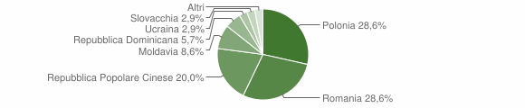 Grafico cittadinanza stranieri - Forni di Sotto 2006