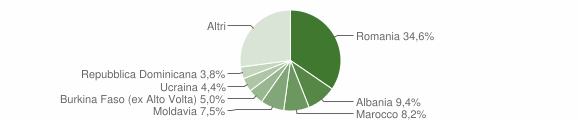 Grafico cittadinanza stranieri - Morsano al Tagliamento 2013