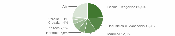 Grafico cittadinanza stranieri - Teor 2011