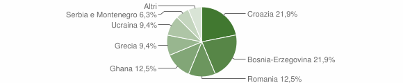 Grafico cittadinanza stranieri - Bicinicco 2005