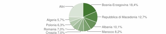 Grafico cittadinanza stranieri - Remanzacco 2004