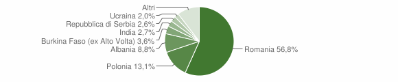 Grafico cittadinanza stranieri - San Giorgio della Richinvelda 2013