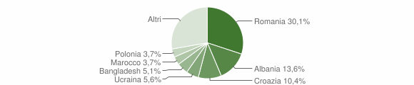 Grafico cittadinanza stranieri - Buja 2015