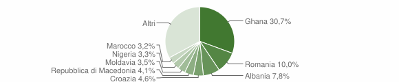Grafico cittadinanza stranieri - Casarsa della Delizia 2006