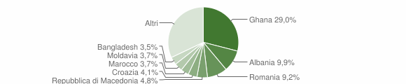 Grafico cittadinanza stranieri - Casarsa della Delizia 2007