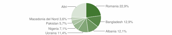 Grafico cittadinanza stranieri - Mereto di Tomba 2023