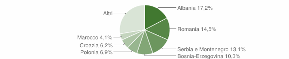 Grafico cittadinanza stranieri - Faedis 2005