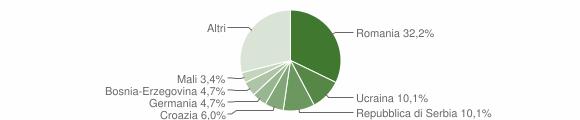 Grafico cittadinanza stranieri - Faedis 2013