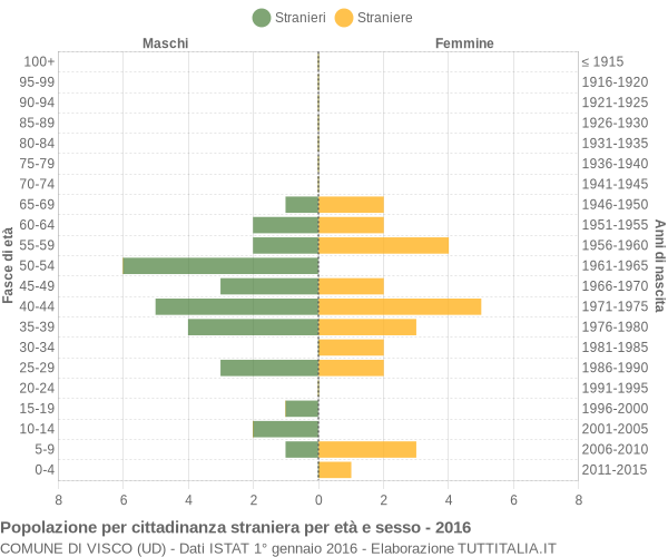 Grafico cittadini stranieri - Visco 2016