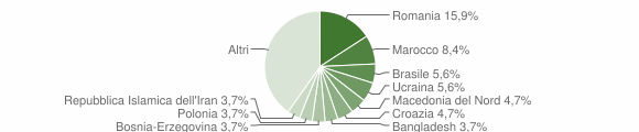 Grafico cittadinanza stranieri - Sagrado 2022