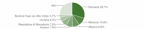 Grafico cittadinanza stranieri - Caneva 2015