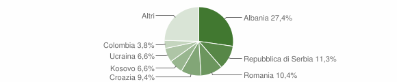Grafico cittadinanza stranieri - Artegna 2015