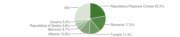 Grafico cittadinanza stranieri - San Giovanni al Natisone 2015