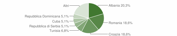 Grafico cittadinanza stranieri - San Vito al Torre 2015