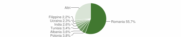 Grafico cittadinanza stranieri - Lanuvio 2007
