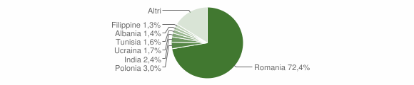 Grafico cittadinanza stranieri - Lanuvio 2010