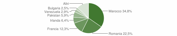 Grafico cittadinanza stranieri - Casalvieri 2014