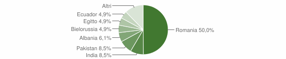Grafico cittadinanza stranieri - Casape 2011