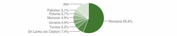 Grafico cittadinanza stranieri - Faleria 2014
