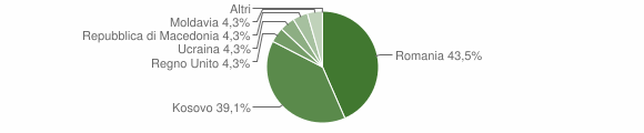 Grafico cittadinanza stranieri - Cittareale 2009