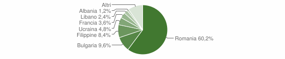 Grafico cittadinanza stranieri - Colfelice 2011