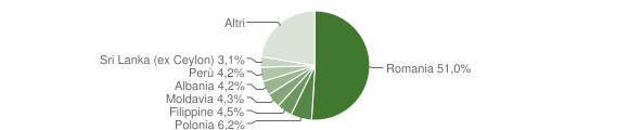 Grafico cittadinanza stranieri - Morlupo 2011