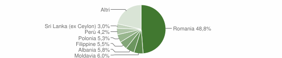 Grafico cittadinanza stranieri - Morlupo 2012