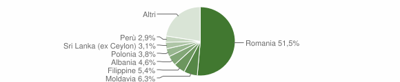 Grafico cittadinanza stranieri - Morlupo 2014
